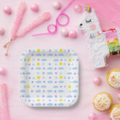 Sunny, Cloudy, Starry Weather Pattern Papieren Bordje (Feest)