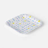 Sunny, Cloudy, Starry Weather Pattern Papieren Bordje (Gebogen)
