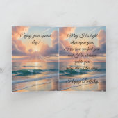 Sunny Coast Birthday Wishes Kaart (Binnen)