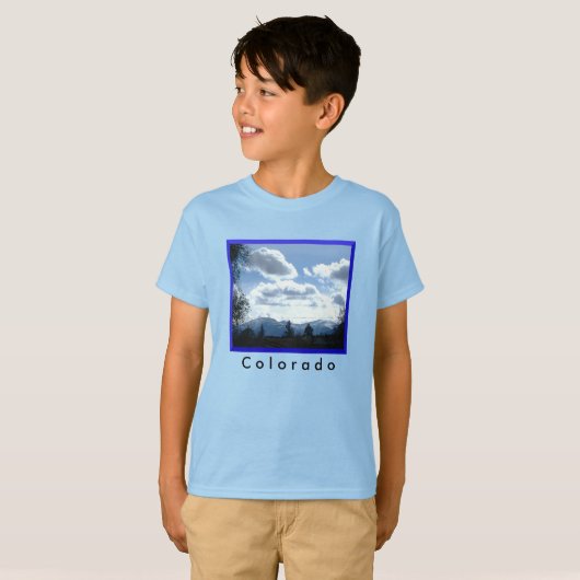 Sunny Colorado Basic T-shirt voor kinderen (Voorkant volledig)