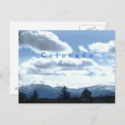 Sunny Colorado Mountain Uitzicht Briefkaarten (Voorkant / Achterkant)