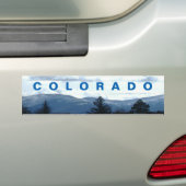 Sunny Colorado Mountain Uitzicht Bumpersticker (Op auto)
