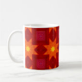 Sunny colorful stars koffiemok (Links)