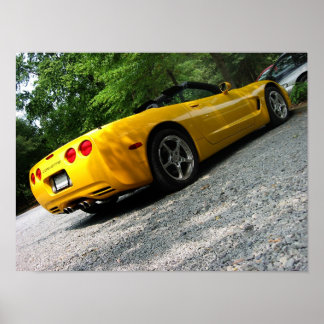 Sunny Corvette Poster