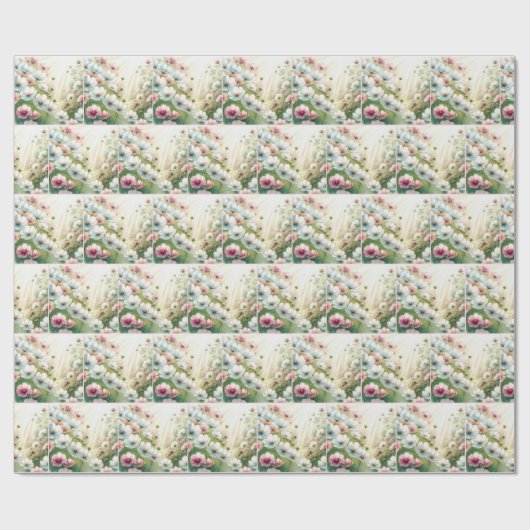 Sunny Cosmos Garden Cadeaupapier (Vlak)