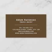 Sunny Country Scene, Reisbureau Visitekaartje (Achterkant)