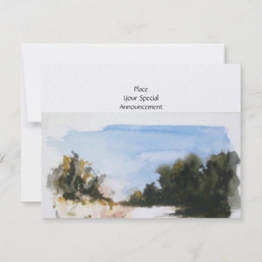 SUNNY COUNTRYSIDE IN TUSCANY KAART (Achterkant)