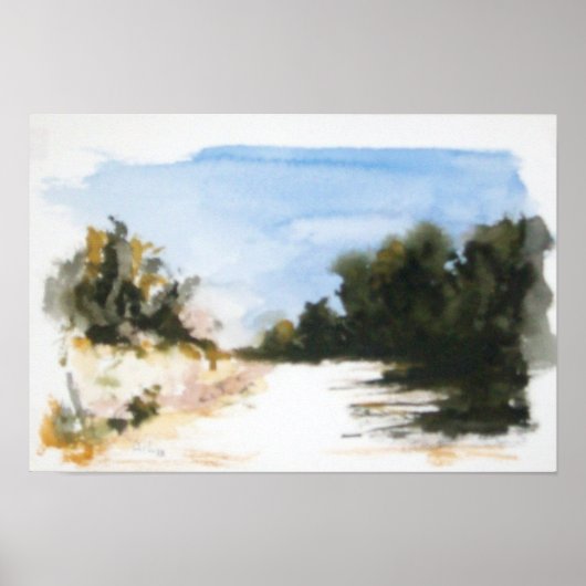 SUNNY COUNTRYSIDE IN TUSCANY POSTER (Voorkant)