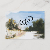 SUNNY COUNTRYSIDE IN TUSCANY VISITEKAARTJE (Achterkant)