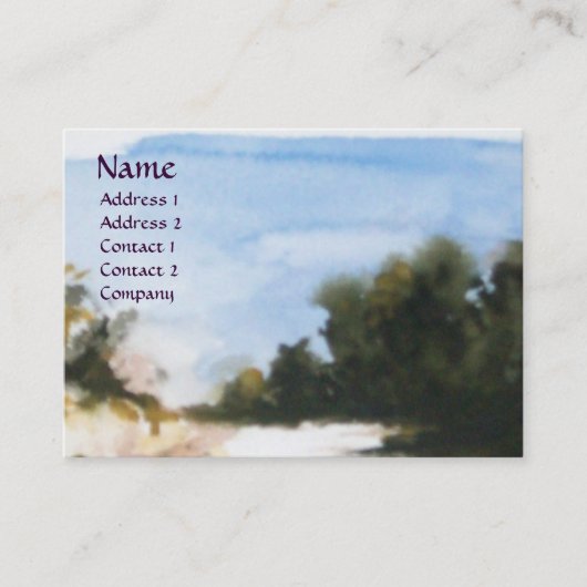 SUNNY COUNTRYSIDE IN TUSCANY VISITEKAARTJE (Voorkant)