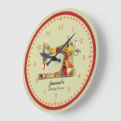 Sunny Crazy Quilt Sewing Room Wall klok (Hoek)