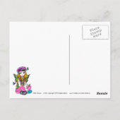 "Sunny" Cute Rainbow Butterfly Fairy Art Briefkaar Briefkaart (Achterkant)