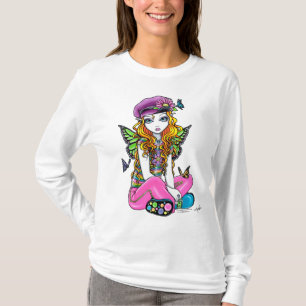 "Sunny" Cute Rainbow Butterfly Fairy Top