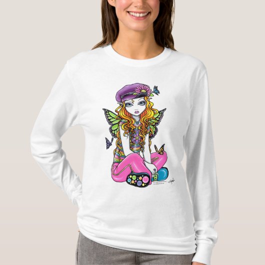 "Sunny" Cute Rainbow Butterfly Fairy Top (Voorkant)