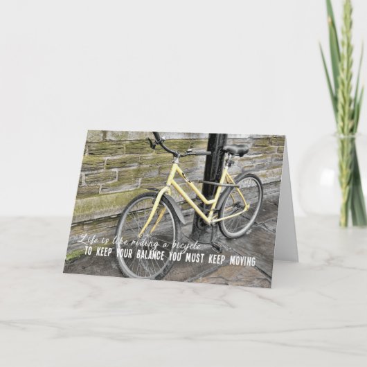 SUNNY CYCLE WENSKAART BEDANKKAART (Voorkant)