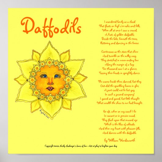 Sunny Daffodil - Poster (Voorkant)