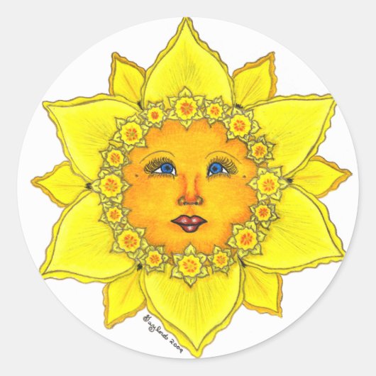 Sunny Daffodil - Stickers (Voorkant)