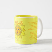 Sunny Daffodil - Two Tone Mok (geel) #3 (Voorkant rechts)