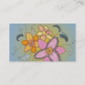 Sunny Daffodil Visitekaartjes (Achterkant)