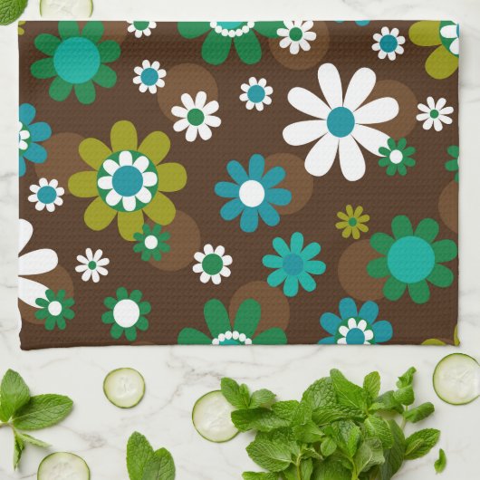 Sunny Daises Kitchen Towel Theedoek (Gevouwen)