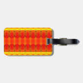 Sunny Daisy Ikat 2 Miami Bagagelabel (Achterkant horizontaal)