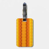 Sunny Daisy Ikat 3 Bagagelabel (Achterkant verticaal)