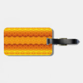 Sunny Daisy Ikat 3 Bagagelabel (Achterkant horizontaal)