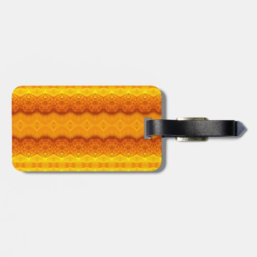 Sunny Daisy Ikat 3 Bagagelabel (Achterkant horizontaal)