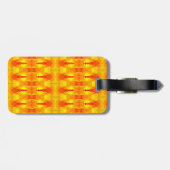 Sunny Daisy Ikat 4 Miami Bagagelabel (Achterkant horizontaal)