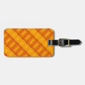 Sunny Daisy Ikat 5 Bagagelabel (Voorkant horizontaal)