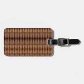 Sunny Daisy Ikat 6 Fog Bagagelabel (Voorkant horizontaal)