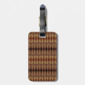 Sunny Daisy Ikat 6 Fog Bagagelabel (Achterkant verticaal)