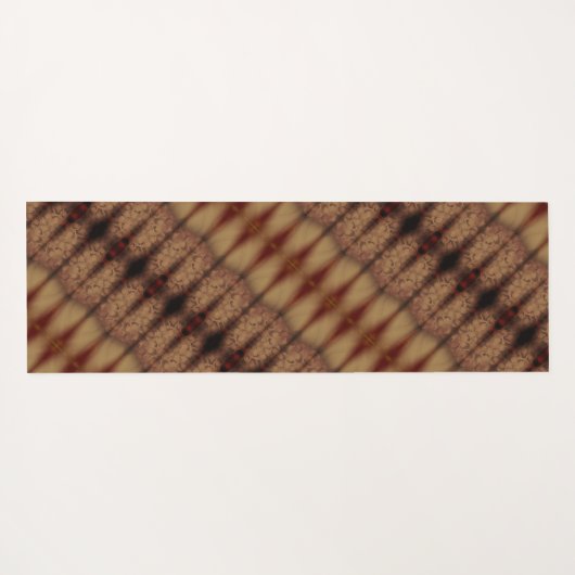 Sunny Daisy Ikat 6 Fog Yogamat (Achterkant (horizontaal))