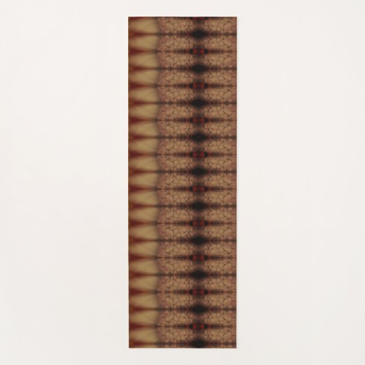 Sunny Daisy Ikat 6 Fog Yogamat (Voorkant)