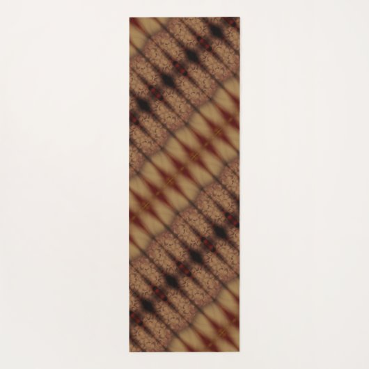 Sunny Daisy Ikat 6 Fog Yogamat (Achterkant)