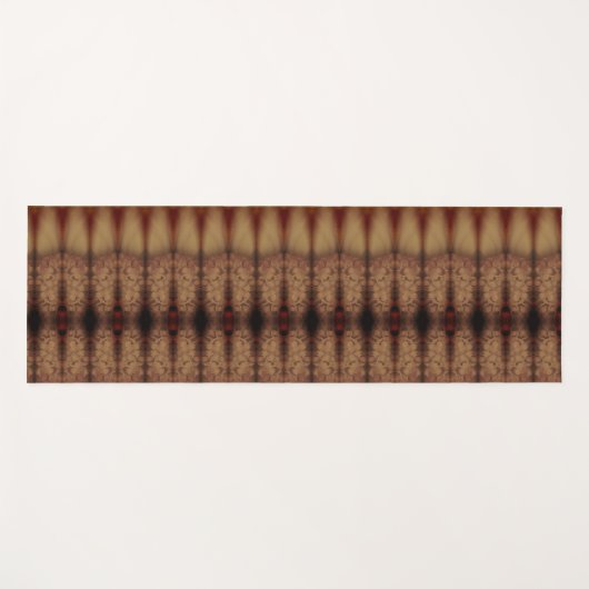 Sunny Daisy Ikat 6 Fog Yogamat (Voorkant (horizontaal))