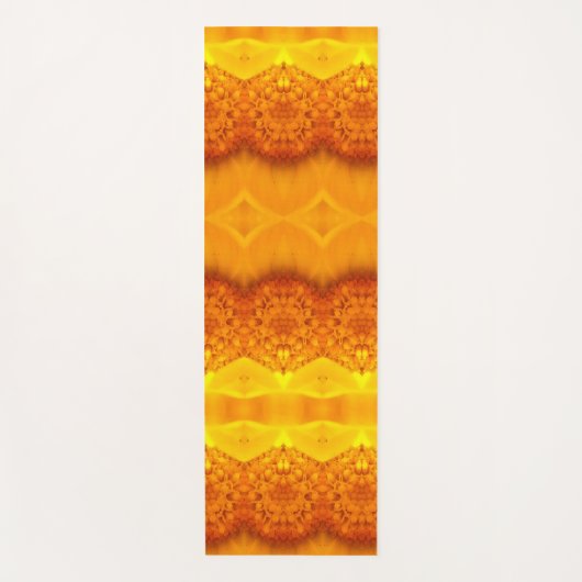 Sunny Daisy Ikat Pouf Yogamat (Voorkant)