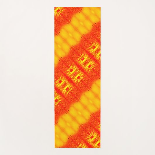 Sunny Daisy Ikat too 4 Sangria Yogamat (Voorkant)