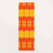 Sunny Daisy Ikat too 4 Sangria Yogamat (Achterkant)