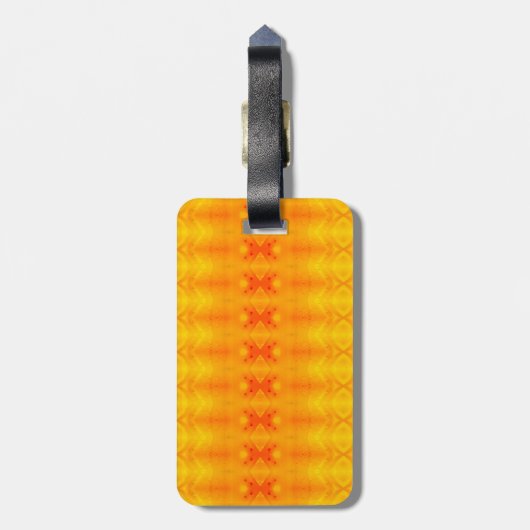 Sunny Daisy Ikat too 9 Miami Bagagelabel (Achterkant verticaal)