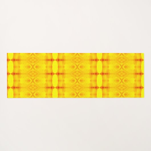 Sunny Daisy Ikat too Recoleta Yogamat (Achterkant (horizontaal))