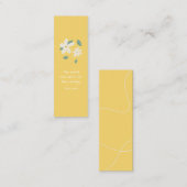 Sunny Daisy  Mini Bladwijzer Contactkaartje (Voorkant / Achterkant)