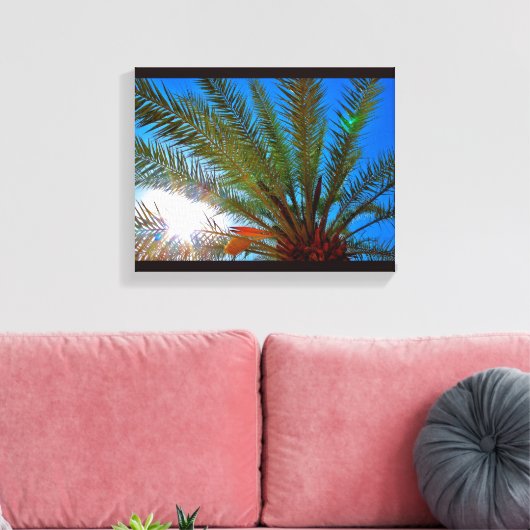 Sunny Date Tree Canvas Afdruk (Insitu (Woonkamer))