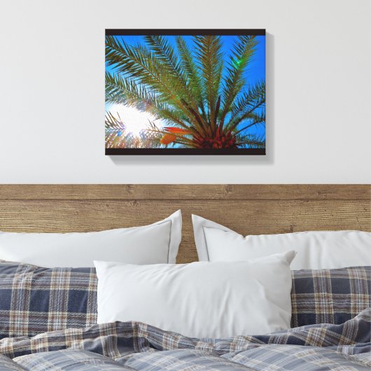 Sunny Date Tree Canvas Afdruk (Insitu (Slaapkamer))