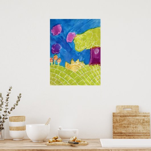 Sunny Day Art Poster Print (Keuken)