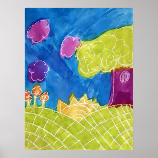 Sunny Day Art Poster Print (Voorkant)