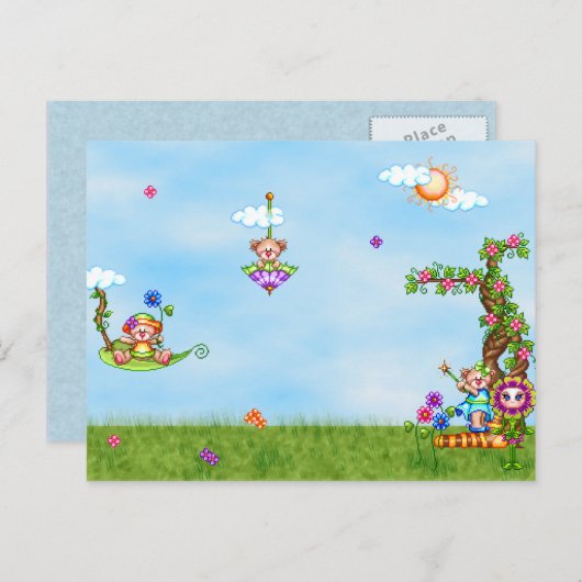 Sunny Day Briefkaart (Voorkant / Achterkant)