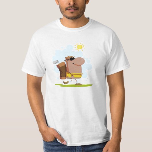 Sunny Day Golf - Afrikaans-Amerikaans T-shirt (Voorkant)