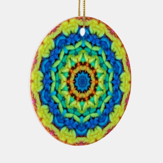 Sunny Day Kaleidoscope Keramisch Ornament (Rechts)