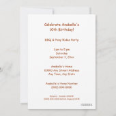 Sunny Day Red Barn - Partij van de Kinderen of Bab Kaart (Achterkant)